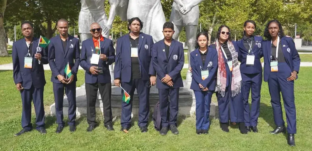 The Guyana Chess contingent in Budapest, Hungary