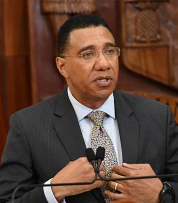 Prime Minister Andrew Holness.