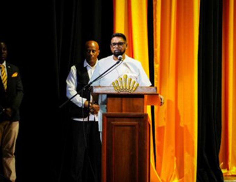 President Irfaan Ali during his address