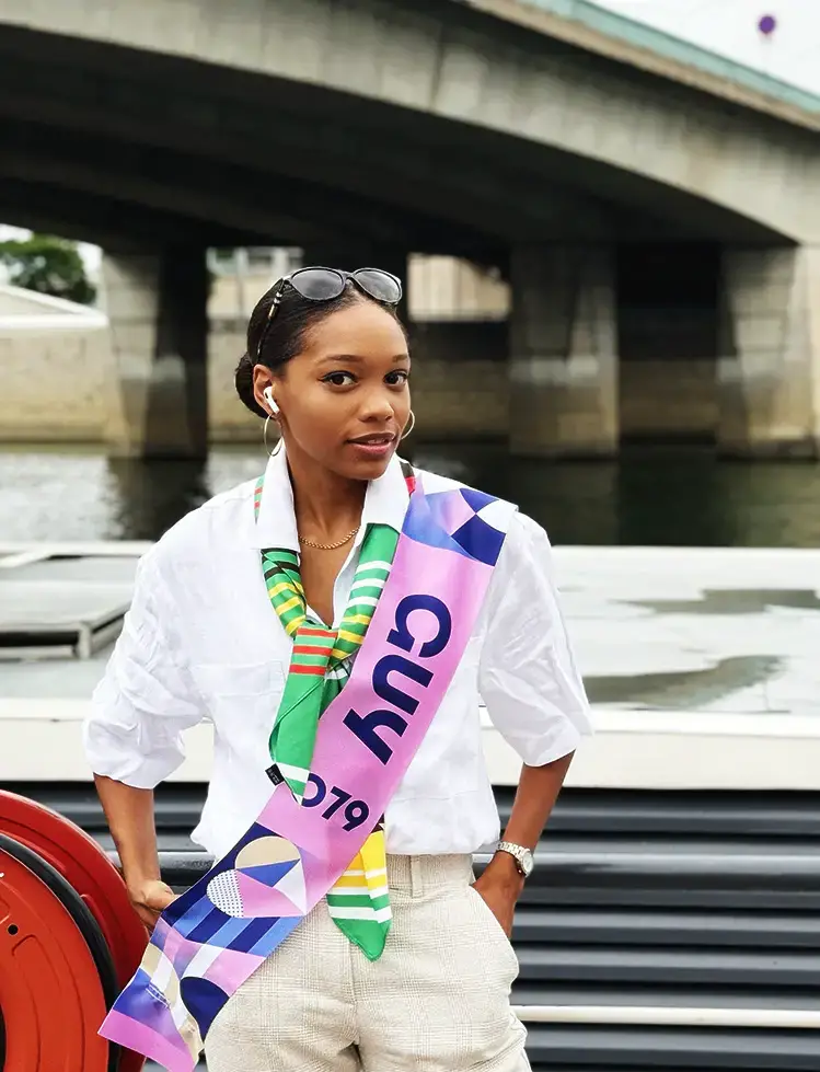 Olympian Chelsea Edghill at the 2024 Paris Olympics, Guyana's first table tennis and the first English speaking Caribbean player to the Olympics