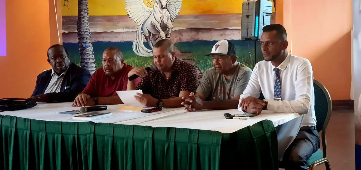 Alvin Kallicharan (2nd from right), former West Indies and Guyana cricketer,
at the launch of his book ‘Colour Blind: My Life Journey” yesterday.