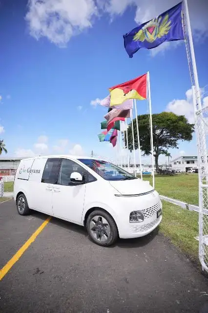 The minivan that was presented to the Guyana Veterans Legion for easy and safe accessibility (DPI photo)