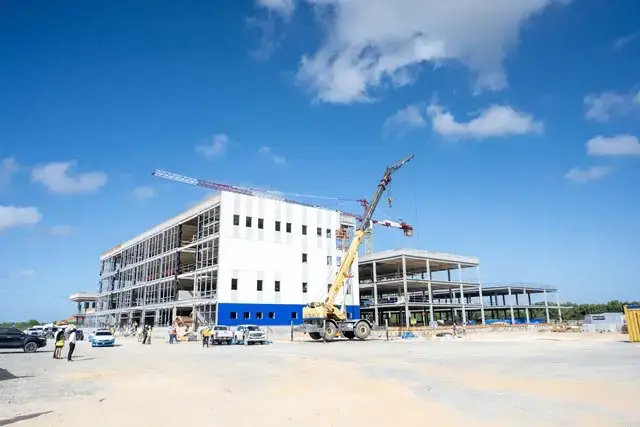 The building under construction (DPI photo)