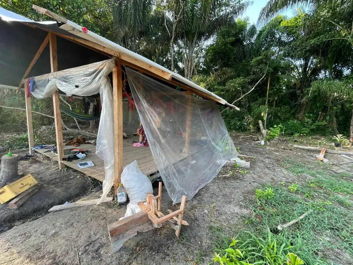 One of the camps (Police photo)