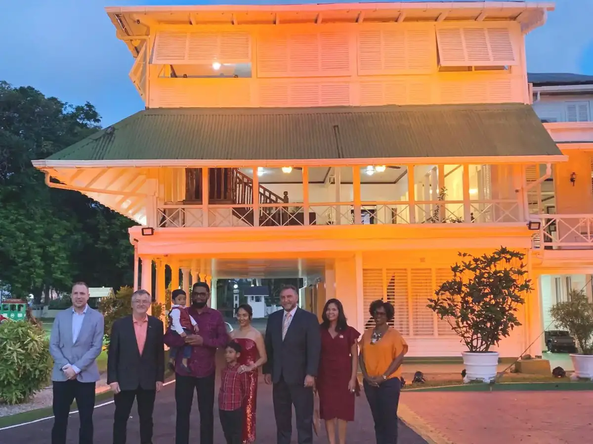 The First Family along with other stakeholders posed for a photo opportunity during the illumination.