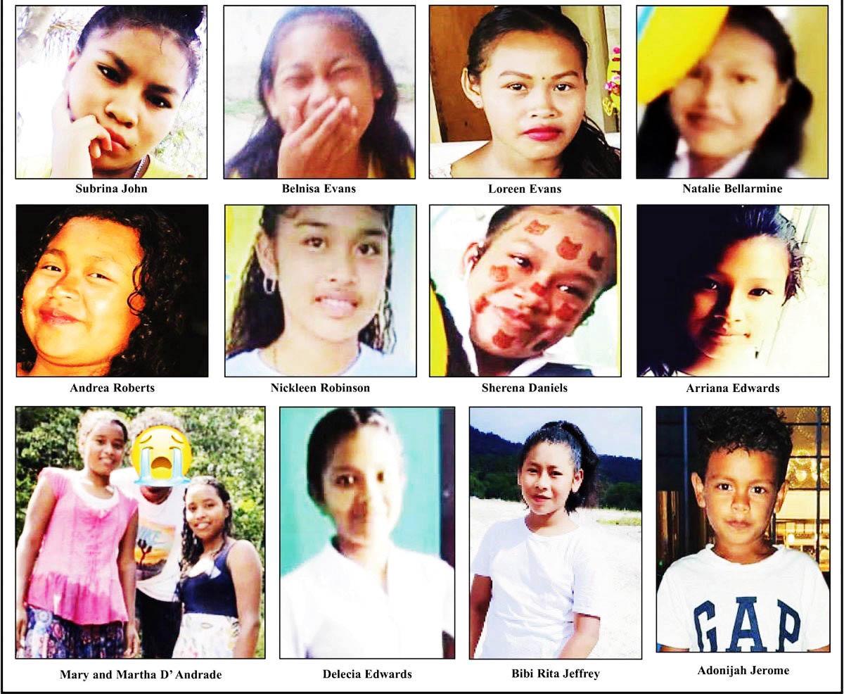 Some of the children who perished in the Mahdia dormitory fire